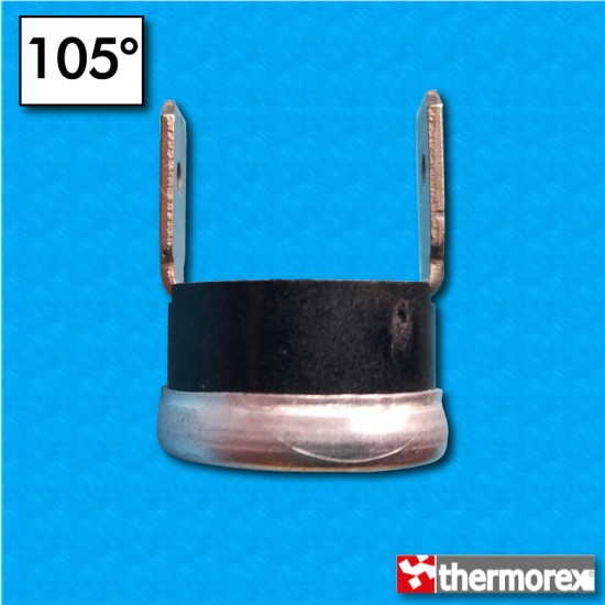 Thermostat TK24 105°C - Contacts normalement fermés - Terminaux vertical - Sans fixation