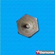 Termostato TK24 a 155°C - Contactos normalmente cerrados - Terminales vertical - Fijación con tornillo M4 - Cuerpo ceramico