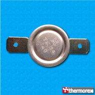 Thermostat TK24 40°C - Contacts normalement ouvert - Terminaux horizonteaux - Sans fixation - Corps en ceramique