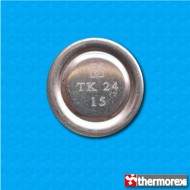Thermostat TK24 at 15°C - Normally closed contacts - Solder terminals