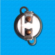 Thermostat KC3 at 95°C - Normally closed contacts - Vertical terminals - With round clip - Ceramic body