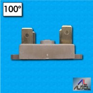 Thermostat bimetallique biphase manuel type AK33 - Temperature 100°C - Courant nominal 16A