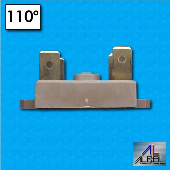 Termostato bimetallico manuale bifase tipo AK33 - Temperatura 110°C - Portata 16A