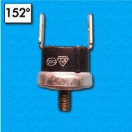 Thermostat KSD301 au 152°C - Contacts norm.fermés - Terminaux vertical - Avec vis M4 - Courant nominal 10A  - Reset au 142°C