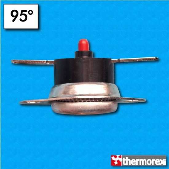 Thermostat TK32 au 95°C - Reset manuelle - Terminaux horizonteaux - Avec bride mobile - Corps haut
