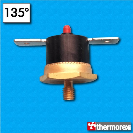 Thermostat TK32 au 135°C - Reset manuelle - Terminaux horizonteaux - Fixation avec vis M4 - Corps haut
