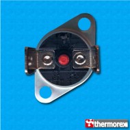 Thermostat TK32 at 95°C - Manual reset - Vertical terminals - With round clip