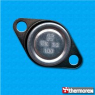 Thermostat TK32 at 100°C - Manual reset - Vertical terminals - With round clip