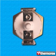 Termostato TK32 a 195°C - Riarmo manuale - Terminali verticali - Fissaggio a vite M4 - Corpo ceramico