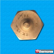 Termostato TK32 a 195°C - Riarmo manuale - Terminali verticali - Fissaggio a vite M4 - Corpo ceramico