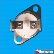 Thermostat TK32 at 250°C - Manual reset - Vertical terminals - With round clip - Ceramic high body