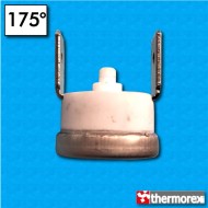 Termostato TK32 a 175°C - Riarmo manuale - Terminali verticali - Senza flangia di fissaggio - Corpo ceramico
