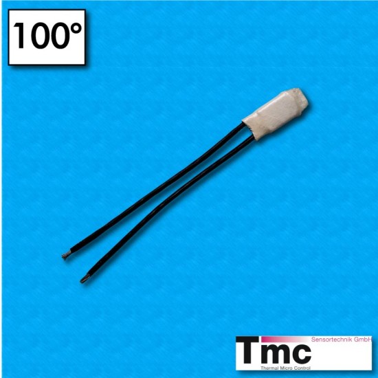 Thermal protector C4B - Temperature 100°C - Radox cables 70/70 mm - Rated current 2,5A
