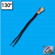 Protector termico AD02 - Temperatura 130°C - Cables 100/100 mm - Corriente nominal 2,5A