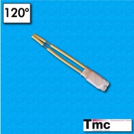 Thermal protector C4B - Temperature 120°C - Sumitomo cables 45/45 mm - Rated current 2,5A