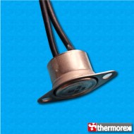 Thermostat TK24 60°C - Contacts normalement fermés - Avec bride fixe - Cables 500/500 mm