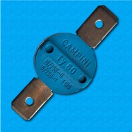 Thermostat TY60 at 140°C - Normally closed contacts - Horizontal terminals - Without fixing - Rated current 10A