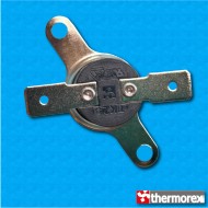 Thermostat TK24 at 80°C - Normally closed contacts - Horizontal terminals - With round clip with 35 mm center distance