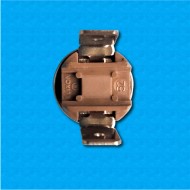 Thermostat PK1 at 75°C - Normally closed contacts - Vertical terminals - Without fixing - Rated current 10A