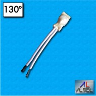 Thermal protector AC02G - Temperature 130°C - Cables 60/60 mm - Rated current 6,3A