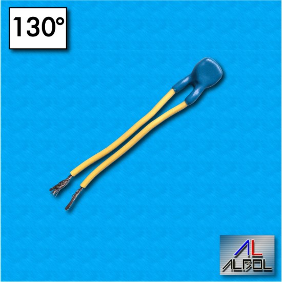 Protettore termico AB03 - Temperatura 130°C - Cavetti 60/60 mm - Portata 6,3A