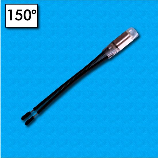 Protecteur thermique 17AMD - Temperature 150°C - Rearmement electrique - Cables 100/100 - Courant nominal 8A
