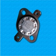 Thermostat KSD at 150°C - Normally closed contacts - Horizontal terminals - With round clip - Rated current 16A
