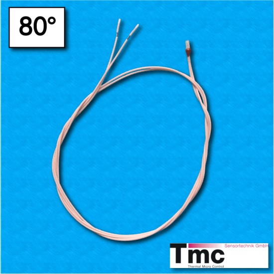 PTC thermal probe MF1 - Temperature 80°C - Cables 500/500 mm