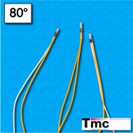 Sonda termica PTC MF1 - Temperatura 80°C - Cables 500/200/200/500 mm