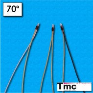 PTC thermal probe MF1 - Temperature 70°C - Cables 500/200/200/500 mm