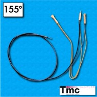 PTC thermal probe MF1 - Temperature 155°C - Nomex cables 500/200/200/500 mm
