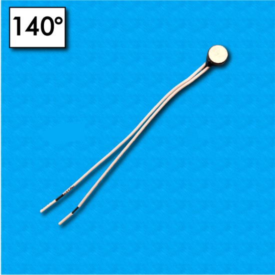 Protettore termico B12 - Temperatura 140°C - Cavetti 100/100 mm - Portata 5A