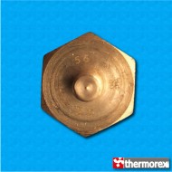 Thermostat TK24 56°C - Contacts normalement fermés - Terminaux vertical - Fixation avec vis M5 - Corps haut en ceramique