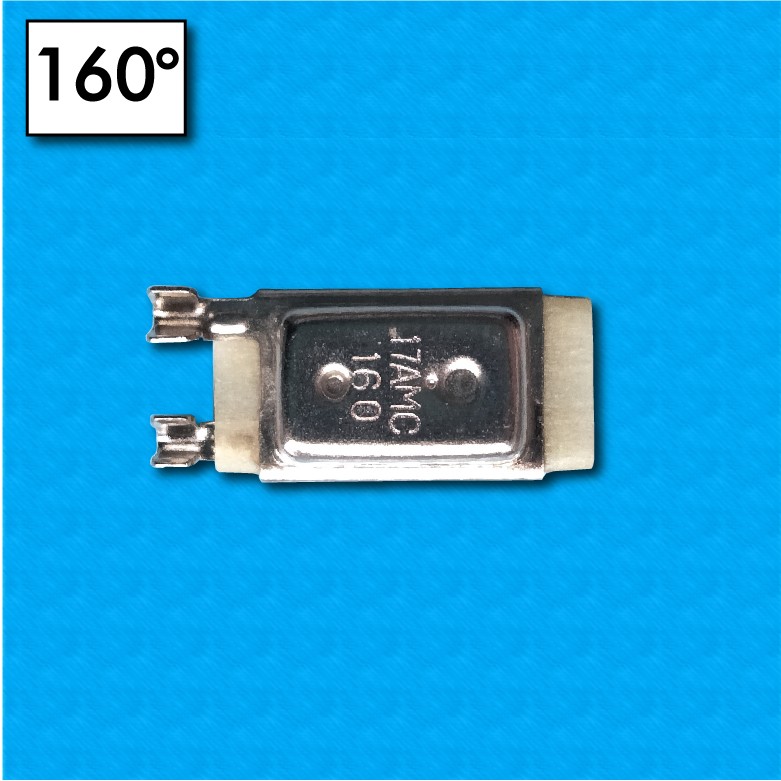 Thermal protector 17AMC, temperature 160°C, without cables, rated current 9A