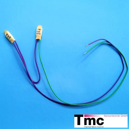 Thermal protector C1B, temperature 100°C, FEP cables 350/150/350 mm, rated current 2,5A