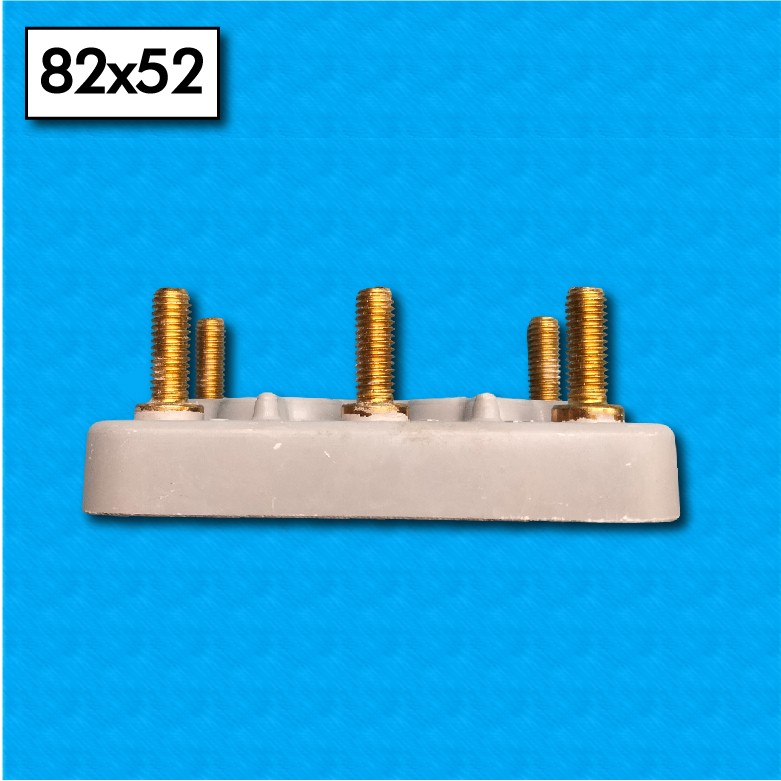 Morsettiera AM-82x52-6P-M6,...