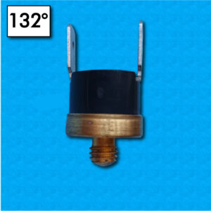 Termostato R40 a 132°C - Contatti normalmente aperti - Fissaggio a vite M6 - Base rotonda