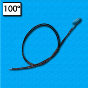 Protettore termico T10 - Temperatura 100°C - Cavetti 300/300 mm - Portata 2,5A