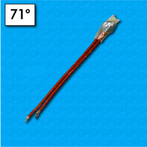 Protettore termico T21 - Temperatura 71°C - Cavetti 100/100 mm - Portata 16A