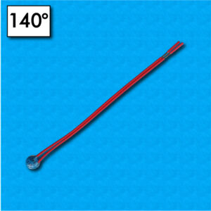 Protettore termico F11 - Temperatura 140°C - Cavetti 100/100 mm - Portata 2,5A