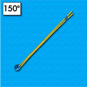 Protettore termico F11 - Temperatura 150°C - Cavetti 100/100 mm - Portata 2,5A