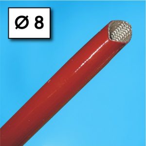 Guaina isolante - Diametro 8 mm - Temperatura di esercizio continuo da -60° a +250°C
