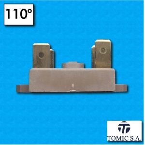 Termostato bimetallico manuale bifase tipo AK33 - Temperatura 110°C - Portata 16A