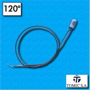 Protettore termico AM03 - Temperatura 120°C - Cavetti 300/300 mm - Portata 2,5A