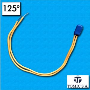 Protettore termico AM03 - Temperatura 125°C - Cavetti 200/200 mm - Portata 2,5A