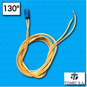 Protettore termico AM03 - Temperatura 130°C - Cavetti 1000/1000 mm - Portata 2,5A