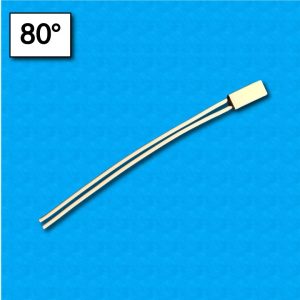 Protettore termico TB05 - Temperatura 80°C - Cavetti 100/100 mm - Portata 5A