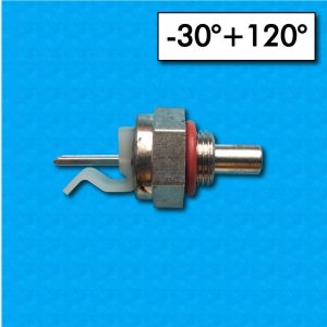 Sonda NTC per caldaie tipo JTF8 - Range -30°/+120°C - Compatibile Ferroli (Domina) piatta