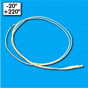 Sonda termica PT STPT1000-171-17C-500 - Range -20°/+200°C - Cavetti in PTFE 500/500 mm