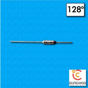 Termofusibile SUNG WOO tipo SW1 - Temperatura 128°C - Reofori 35x18mm - Portata 10/15A